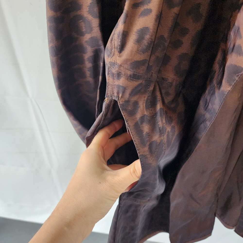 Mycra Pac Donatella Leopard Print Hooded Rain Coat - Picture 7 of 15